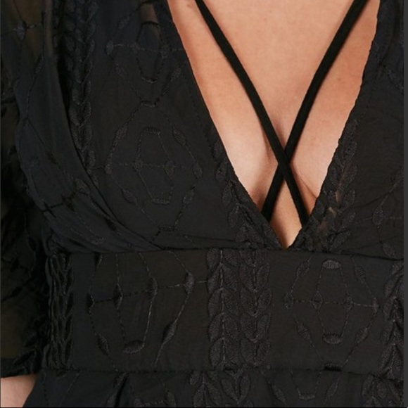 Showpo Floral Embroidered Fit & Flare Dress - Picture 5 of 5